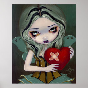 Poster Mending a Broken Heart gothic fairy Art Print