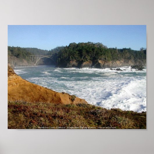 Poster Mendocino Coast, Californie (Devant)