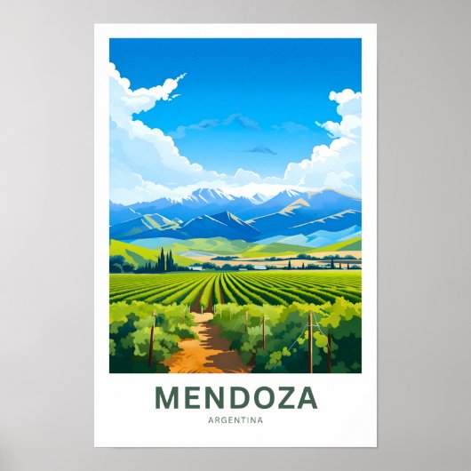 Poster Mendoza Argentina Imprimer (Devant)