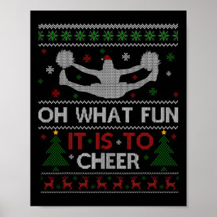 Poster Mené cheerleading drôle oh quel plaisir c'est de s