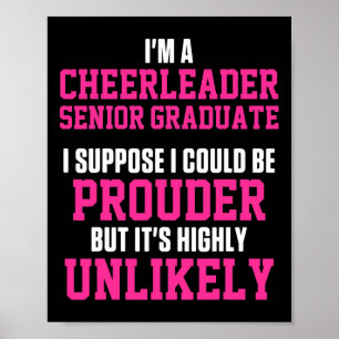 Poster Meneuse de claque Cheerleading Acclamant Plus fièr