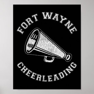 Poster Meneuse de claque de Fort Wayne en détresse Rétro