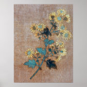 Poster Mengfu - Dix chrysanthèmes (Devant)