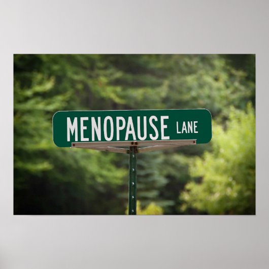 Poster Menopause Lane signe pour un bon rire (Devant)