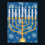 poster menorah<br><div class="desc">affiche de la menorah juive</div>