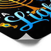 Poster Menorah Be A Light Happy Hanukkah Shirts For Men W (Coin)