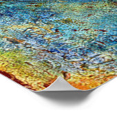 Poster Menorah bleue (Coin)