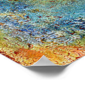 Poster Menorah bleue (Coin)