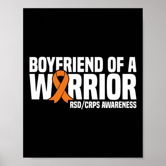 Poster Mens Boyami d'un guerrier Orange Ribbon RSDCRPS (Devant)