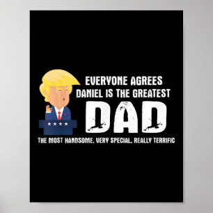 Poster Mens Drôle Trump Dit La Citation De Papa La Plus G