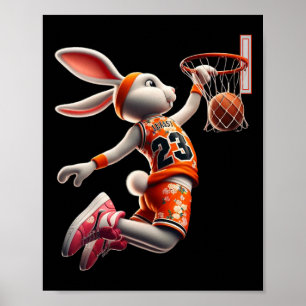 Poster Mens Dunk Bunny Pâques Bysketll Garçons Enfants