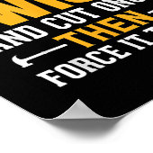 Poster Mens Funny Woodworking Carpenter (Coin)