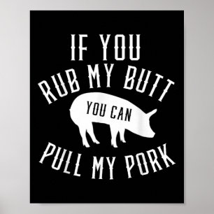 Poster Mens Grilling T Shirt Funny Gift Pork Bbq Smok G