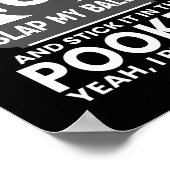 Poster Mens I Rub My Tip I Play Pool Funny Pool Billard (Coin)