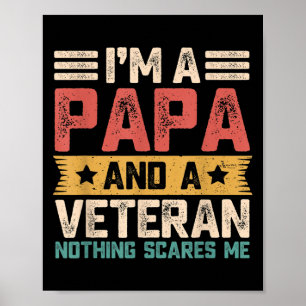 Poster Mens Im A Papa Et Ancien Groupe Militaire Vintage