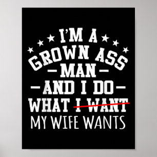Poster Mens Je Suis Un Homme Cultivé Funny Sarcasm Graphi