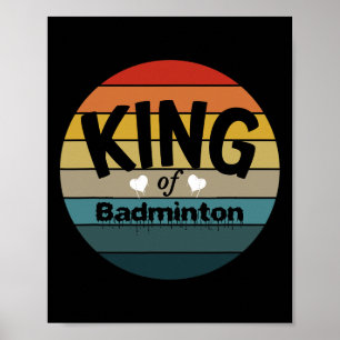 Poster Mens King De Dminton