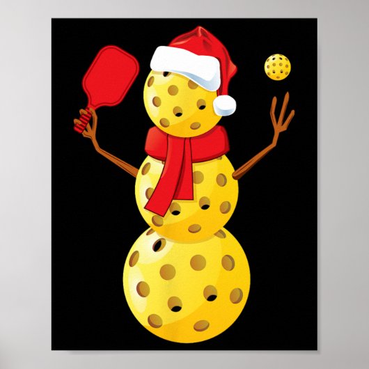 Poster Mens Pickleball Noël Chemise Funny Pickleball S (Devant)