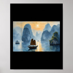 Poster Mens Pittoresque Vietnam Paysage Ha Long Bay Desig