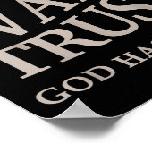 Poster Mens Pray Wait Trust God Has A Plan Christian Jesu (Coin)