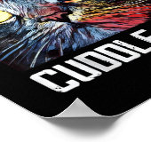 Poster Mens Real Men Cuddle Chats I Funny Chat Papa Cadea (Coin)