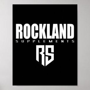 Poster Mens Rockland Suppléments Gym Fitness Workout Body