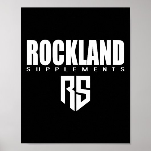Poster Mens Rockland Suppléments Gym Fitness Workout Body (Devant)