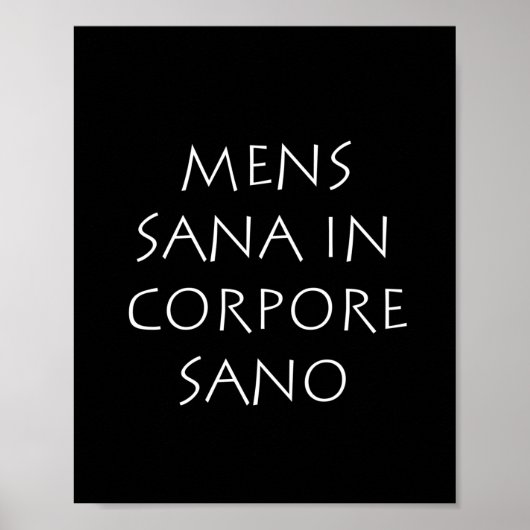 Poster Mens sana in corpore sano (Devant)