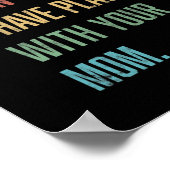 Poster Mens Sarcastic Your Maman Funny Mens  (Coin)