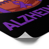 Poster Mens Tacker Alzheimers Fight End Support Wear Purp (Coin)