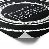 poster "Mensen willen geïnspireerd worden" citaat  (Hoek)