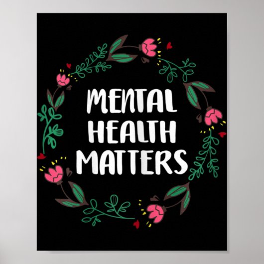 Poster Mental Health Problems Awareness Suicide Preventio (Devant)