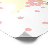 Poster Mentalité de fleurs roses et vertes (Coin)