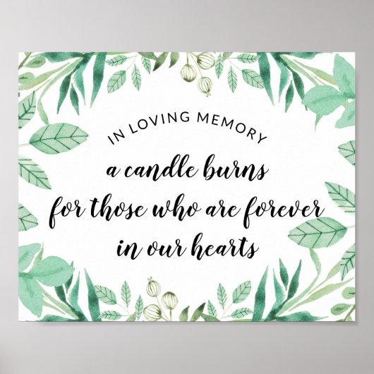 Poster Menthe Foliage Fraîche dans Love Memory Mariage Si (Devant)