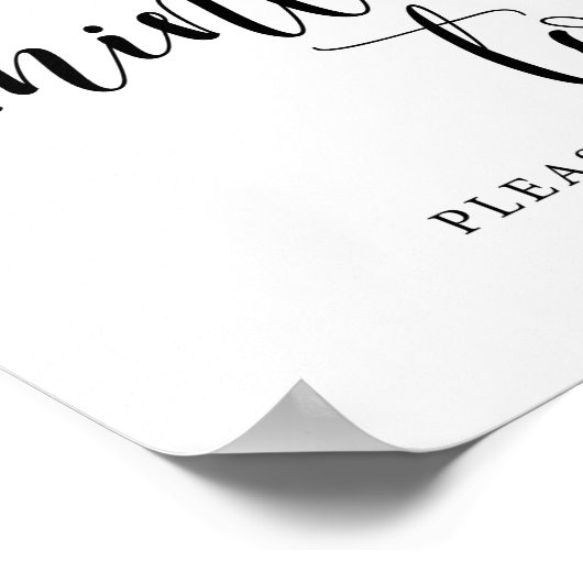 Poster Mention Pour Être Rustique Mariage Mention Faveur  (Coin)