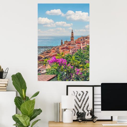 Poster Menton (Bureau à domicile)