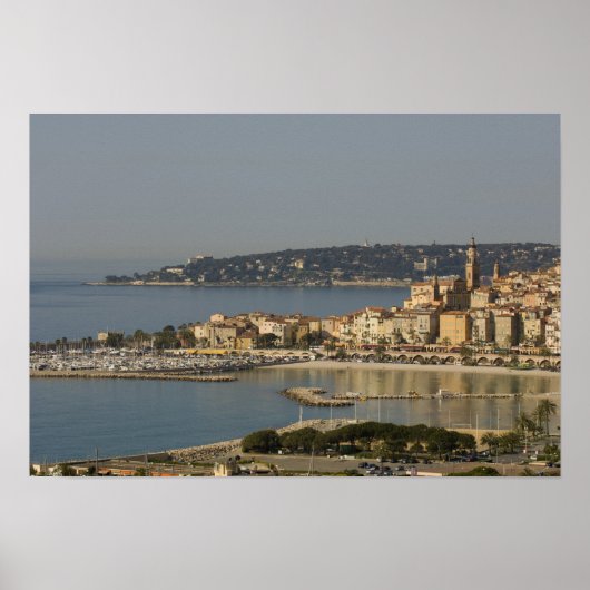 Poster Menton, Côte d'Azur. (Devant)