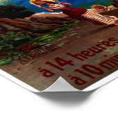 Poster MENTON Côte d'Azur France Voyage (Coin)