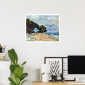 Poster Menton vu du Cap Martin par Claude Monet (Bureau à domicile)