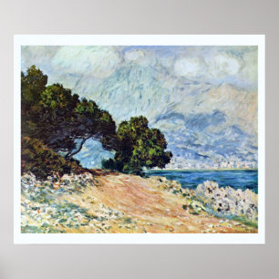 Poster Menton vu du Cap Martin par Claude Monet