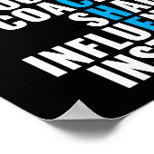 Poster Mentor Inspire School Nerd Funny Enseignant (Coin)