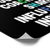 Poster Mentor Inspire School Nerd Funny Enseignant (Coin)
