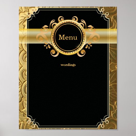 Poster Menu (Devant)