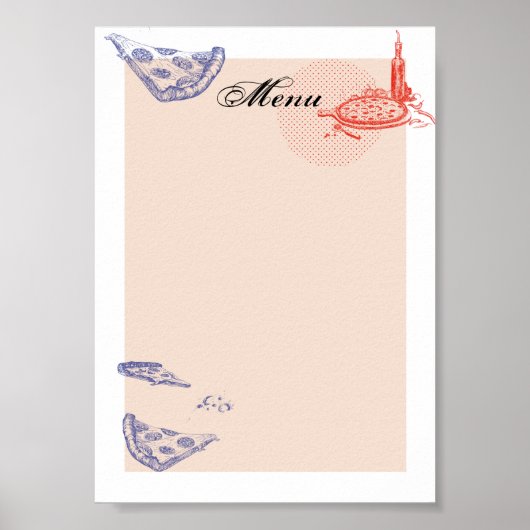 Poster Menu (Devant)