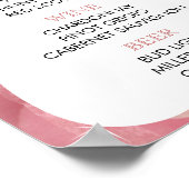 Poster Menu Bar - Victorian Dusty Rose (Coin)