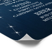 Poster Menu Barre - Charming Star Struck Mariage (Coin)