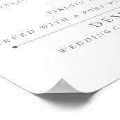 Poster Menu bleu port 4 po x 9 po (Coin)