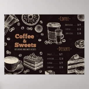 Poster Menu Café