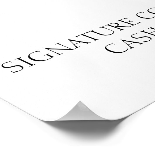 Poster Menu Cocktail (Coin)