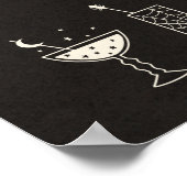 Poster Menu cocktail moderne Halloween du milieu du siècl (Coin)